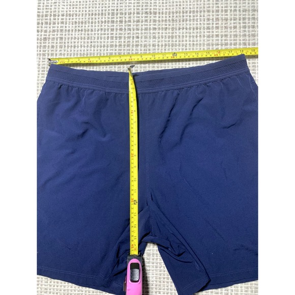 Fabletics Mens L Navy Blue Lined Stretchy Swim Shorts - Picture 7 of 7